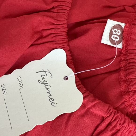 Fayimei Baby Girl Set | 12–18M‎ (80)| Red Ruffle Top & Watermelon Bloomers - Picture 5 of 7